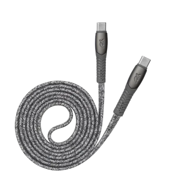 Cable de date Rivacase PS6105, USB Type-C/USB Type-C, 1,2m, Gri Cable de date Rivacase PS6105, USB Type-C/USB Type-C, 1,2m, Gri