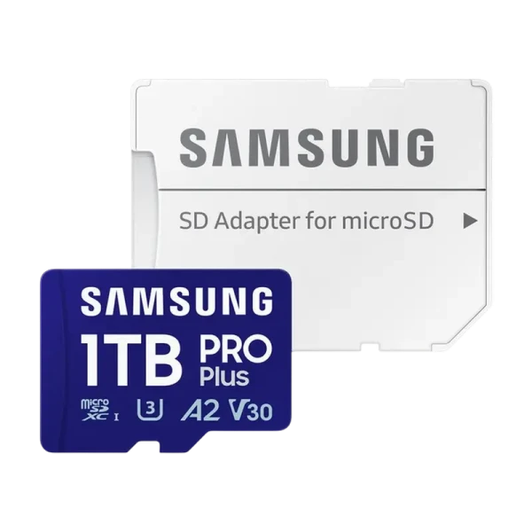 1.0TB MicroSD (Class 10) UHS-I (U3) +SD adapter, Samsung PRO Plus "MB-MD1T0SA" (R/W:180/130MB/s) 1.0TB MicroSD (Class 10) UHS-I (U3) +SD adapter, Samsung PRO Plus "MB-MD1T0SA" (R/W:180/130MB/s)