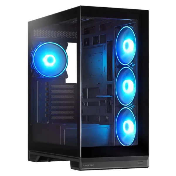 Case ATX Chieftec VISTA MAX, w/o PSU, 0,7mm, 4x140mm A-RGB, Temperd Glass, Controller RGB, 2xUSB3.0,