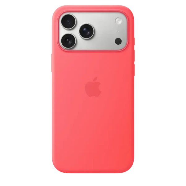 Husă Apple Silicone Case with MagSafe pentru iPhone 17 Pro Max, Bright Guava