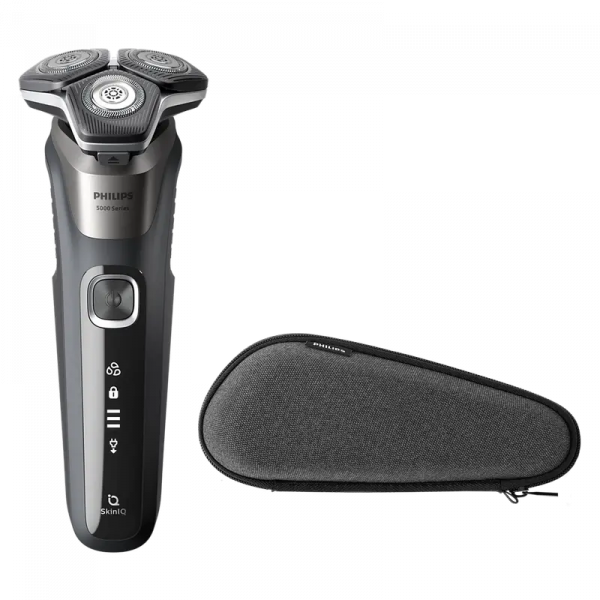 Электробритва мужская Philips Series 5000 Серый - Роторная | Влажный,Сухой | 60 мин