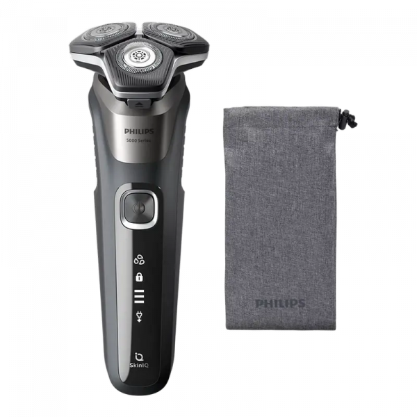 Электробритва мужская Philips Series 5000 Серый - Роторная | Влажный,Сухой | 60 мин