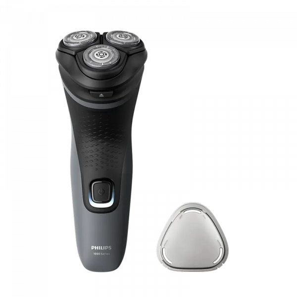Электробритва мужская Philips Series 1000 Чёрный - Роторная | Сухой | 40 мин