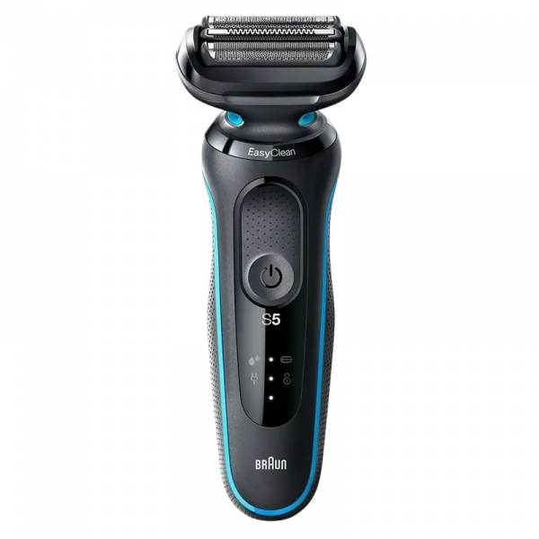 Электробритва мужская Braun Series 5 51-M1000s Черный | Синий - Сеточная | Влажный,Сухой | 50 мин