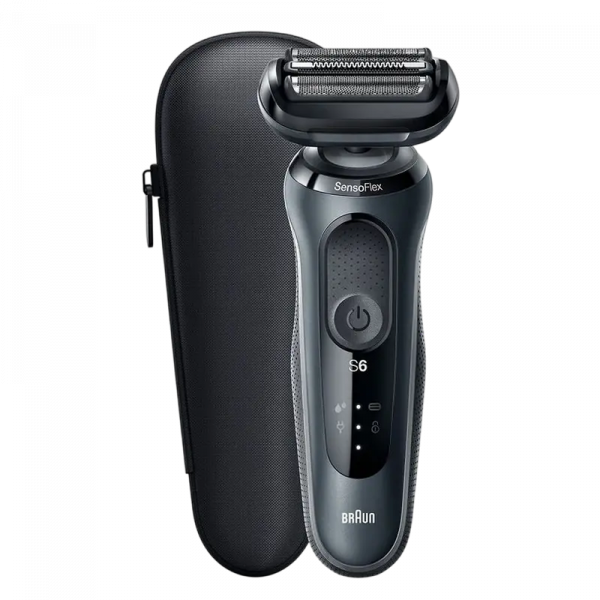 Электробритва мужская Braun Series 6 61-N1000s Wet & Dry Серый - Сеточная | Влажный,Сухой | 50 мин Электробритва мужская Braun Series 6 61-N1000s Wet & Dry Серый - Сеточная | Влажный,Сухой | 50 мин