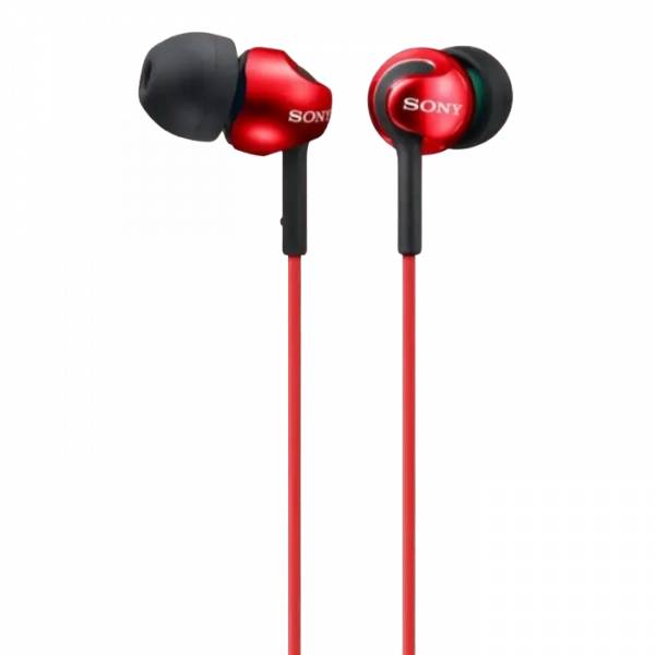 Наушники SONY MDR-EX110AP Красный - Проводной аналоговый | 5 Гц - 24000 Гц