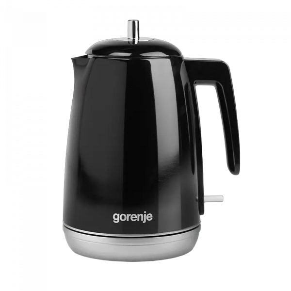 Электрочайник Gorenje K15RLBK Чёрный - 2200 Вт | 1.7 л | Металл, Пластик