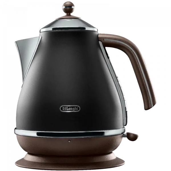 Электрочайник DeLonghi KBOV2001 Чёрный - 2000 Вт | 1.7 л | Металл