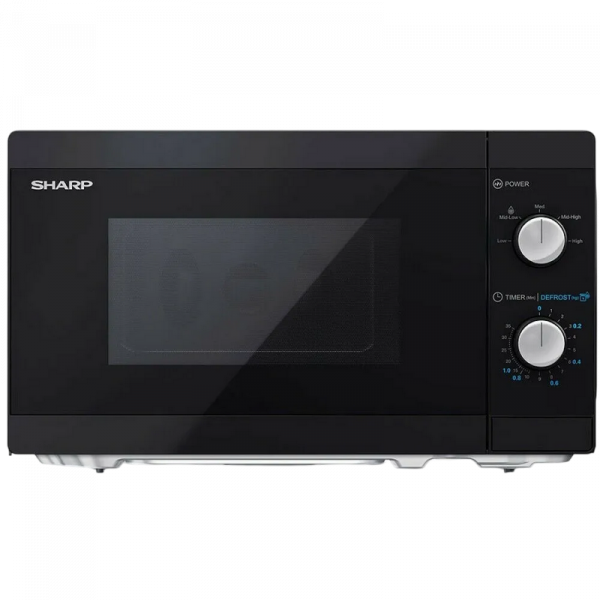 Микроволновая печь Sharp YC-MS01E-B Черный - Отдельностоящая | 20 л | 800 Вт