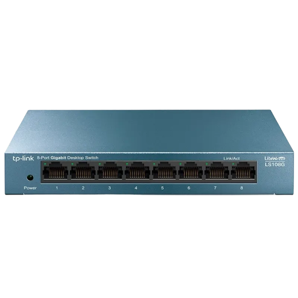 Switch de rețea TP-LINK LS108G Albastru - 8x 10/100/1000 Mbps Switch de rețea TP-LINK LS108G Albastru - 8x 10/100/1000 Mbps