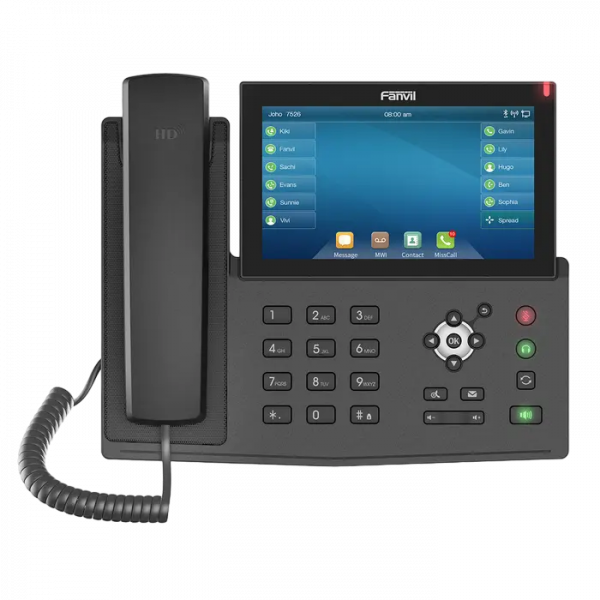 IP Телефон Fanvil X7 Черный - Сеть | Есть, 2000 контактов