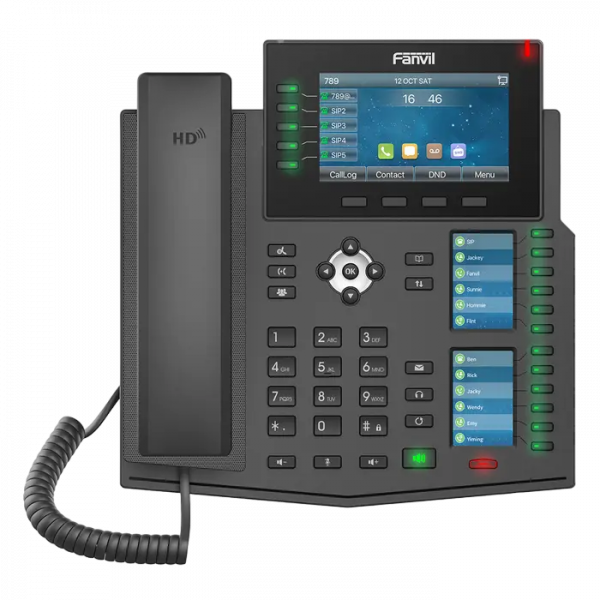 IP Телефон Fanvil X6U Черный - Сеть | Есть, 2000 контактов