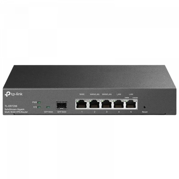 VPN Маршрутизатор TP-LINK ER7206(TL-ER7206) Черный - 5x 10/100/1000 Мбит/с