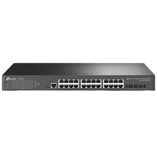 Switch de rețea TP-LINK TL-SG3428X Negru - 24x 10/100/1000 Mbps