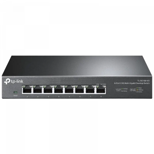 Switch de rețea TP-LINK TL-SG108-M2 Gri - 8x 100/1000/2500 Mbps Switch de rețea TP-LINK TL-SG108-M2 Gri - 8x 100/1000/2500 Mbps