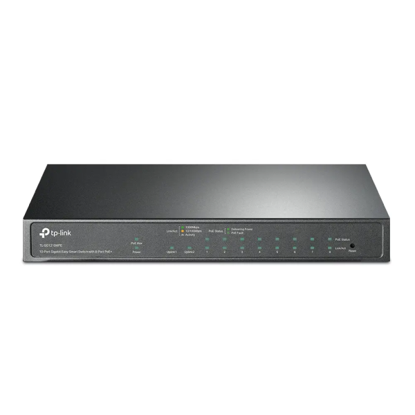 Comutator PoE TP-LINK Easy Smart Switch Negru - 141.54 W | 8x IEEE 802.3af/at Comutator PoE TP-LINK Easy Smart Switch Negru - 141.54 W | 8x IEEE 802.3af/at
