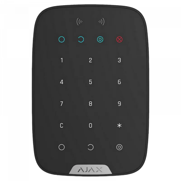 Беспроводная сенсорная клавиатура Ajax KeyPad Plus Черный - Беспроводной | Батарея | Внутри