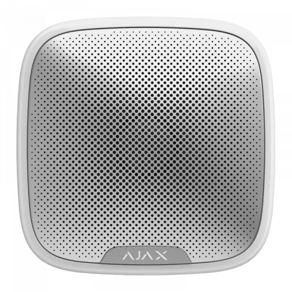 Sirenă Ajax StreetSiren Alb - Baterie | Exterior / interior