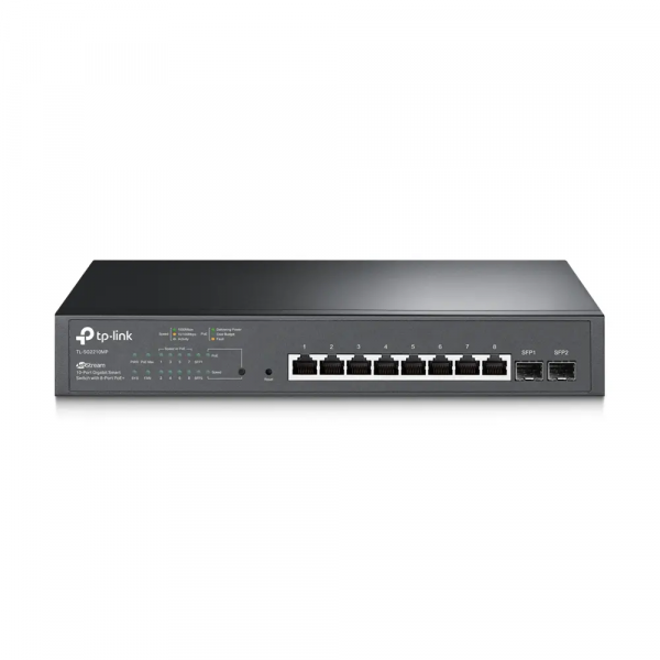 PoE коммутатор TP-LINK JetStream Черный - 173.9 Вт | 8x IEEE 802.3af/at PoE коммутатор TP-LINK JetStream Черный - 173.9 Вт | 8x IEEE 802.3af/at