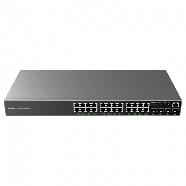 PoE коммутатор Grandstream GWN7803P Черный - 400 Вт | IEEE 802.3af/at