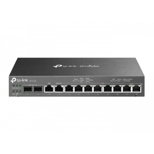 VPN Маршрутизатор TP-LINK ER7212PC Черный - 8x Gigabit LAN, 1x Gigabit WAN/LAN, 1x Gigabit WAN VPN Маршрутизатор TP-LINK ER7212PC Черный - 8x Gigabit LAN, 1x Gigabit WAN/LAN, 1x Gigabit WAN