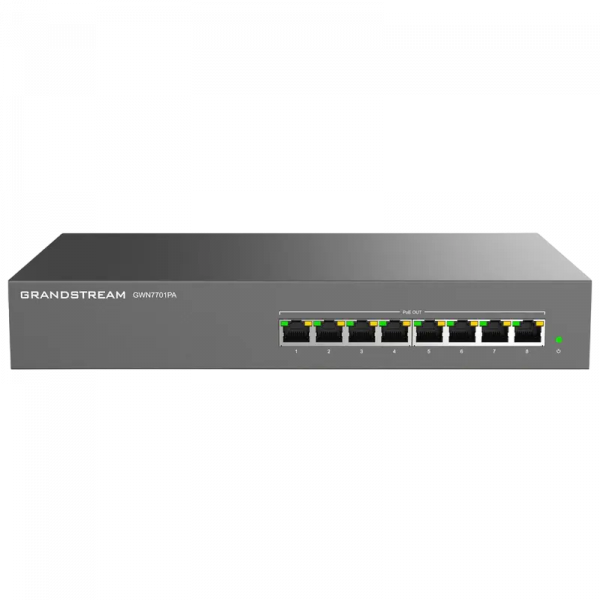 PoE коммутатор Grandstream GWN7701PA Серый - 145 Вт | 8x IEEE 802.3af/at