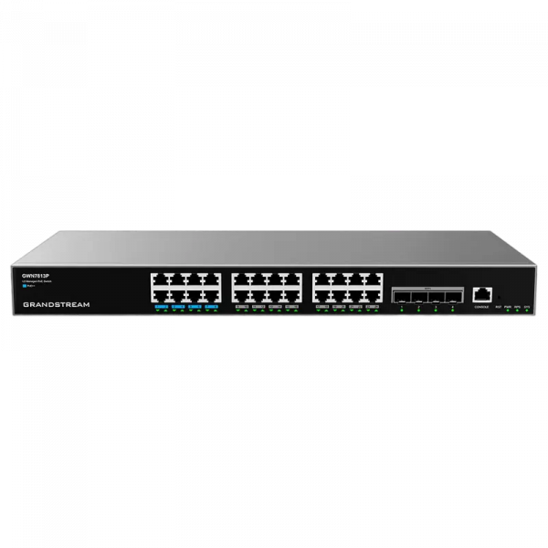 PoE коммутатор Grandstream GWN7813P Черный - 360 Вт | 24x IEEE 802.3af/at