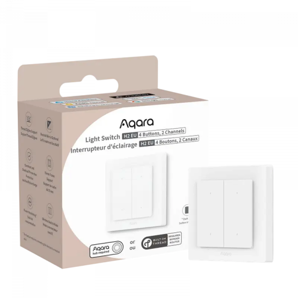 Умный выключатель AQARA Light Switch H2 EU - Белый