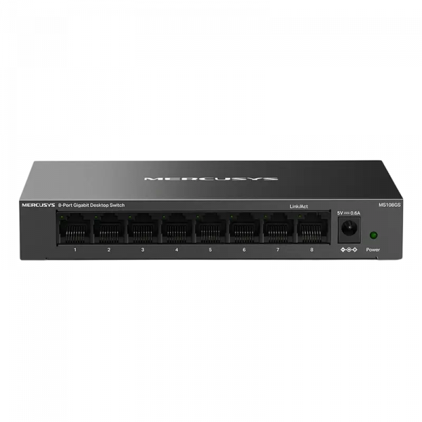 Switch de rețea MERCUSYS MS108GS Negru - 8x 10/100/1000 Mbps