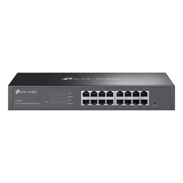 Сетевой коммутатор TP-LINK ES216G Черный - 16x 10/100/1000 Мбит/с Сетевой коммутатор TP-LINK ES216G Черный - 16x 10/100/1000 Мбит/с