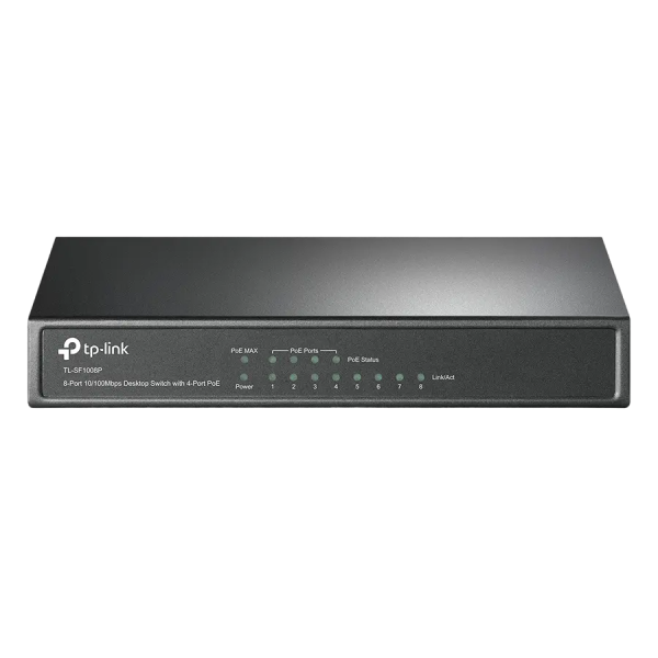 Comutator PoE TP-LINK Desktop Switch Negru - 75.33 W | 4x IEEE 802.3af/at Comutator PoE TP-LINK Desktop Switch Negru - 75.33 W | 4x IEEE 802.3af/at