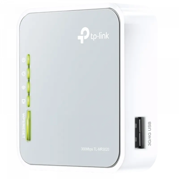 Беспроводной маршрутизатор TP-LINK TL-MR3020 Белый - 150 Мбит/с | 2.4 ГГц
