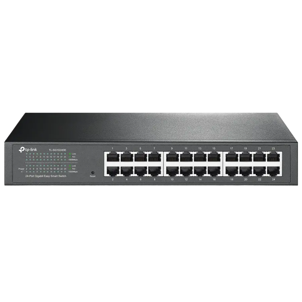 Сетевой коммутатор TP-LINK TL-SG1024DE Черный - 24x 10/100/1000 Мбит/с Сетевой коммутатор TP-LINK TL-SG1024DE Черный - 24x 10/100/1000 Мбит/с