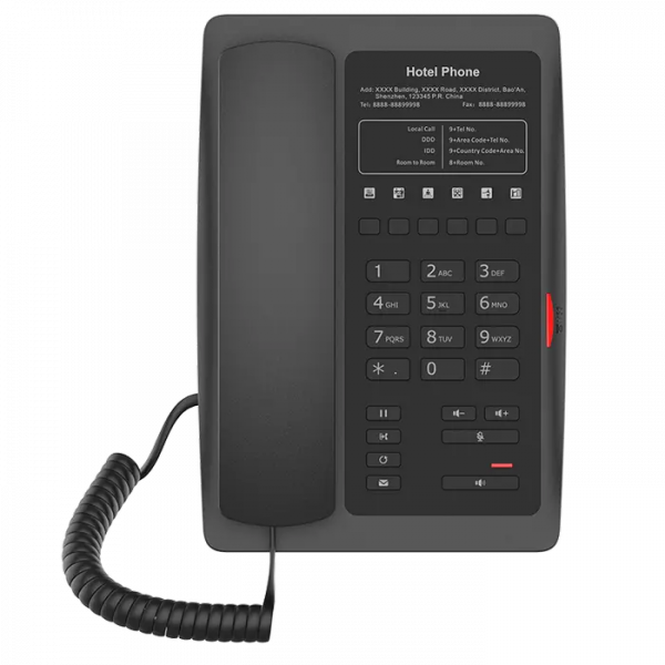 IP Телефон Fanvil H3 Черный - Сеть, Аккумулятор | Есть, 500 контактов