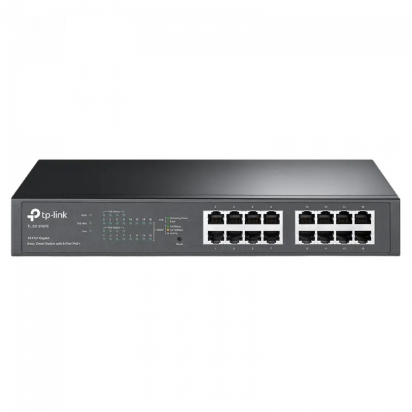 PoE коммутатор TP-LINK Easy Smart Switch Черный - 177 Вт | 8x IEEE 802.3af/at