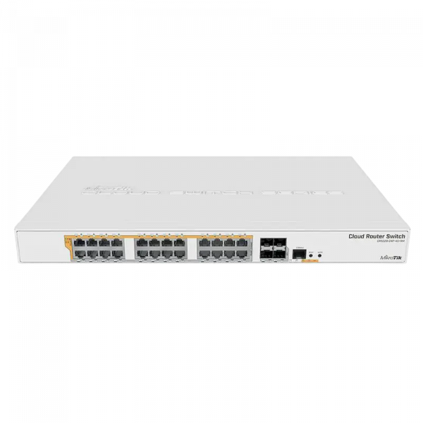 Comutator PoE MikroTik CRS328-24P-4S+RM Alb - 24x 10/100/1000 Mbps