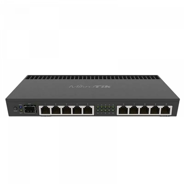 Маршрутизатор MikroTik RB4011iGS+RM Черный - 10x 10/100/1000 Мбит/с