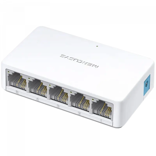 Switch de rețea MERCUSYS MS105 Alb - 5x 10/100 Mbps Switch de rețea MERCUSYS MS105 Alb - 5x 10/100 Mbps