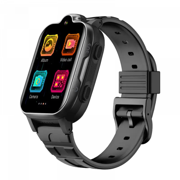 Ceas pentru copii Wonlex CT08 Negru - 1.69" | IPS | IP67 | Android, iOS