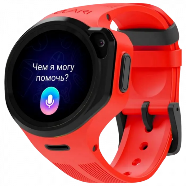 Детские часы Elari KidPhone 4GR Красный - 1.3" | IPS | IP67 | Android, iOS