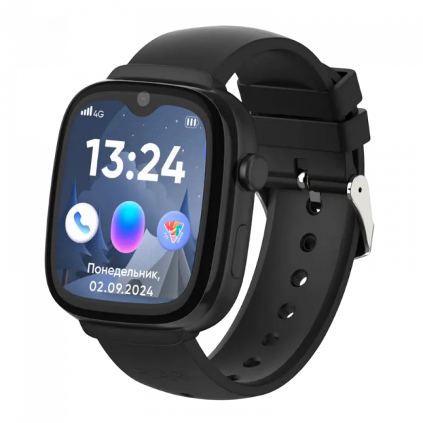 Детские часы Elari KidGram Watch Чёрный - 1.9" | IPS | 48 mm | IP67 | Android, iOS