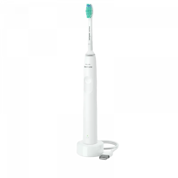 Электрическая зубная щетка Philips Sonicare 2100 Series Белый - Для взрослых | Колебательные | Средняя | Вытянутая