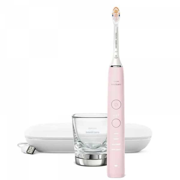 Электрическая зубная щетка Philips Sonicare DiamondClean 9000 Розовый - Для взрослых | Колебательные | Средняя | Вытянутая