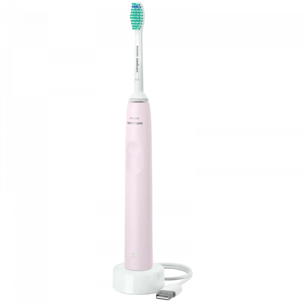 Электрическая зубная щетка Philips Sonicare 2100 Series Розовый - Для взрослых | Колебательные | Средняя | Вытянутая