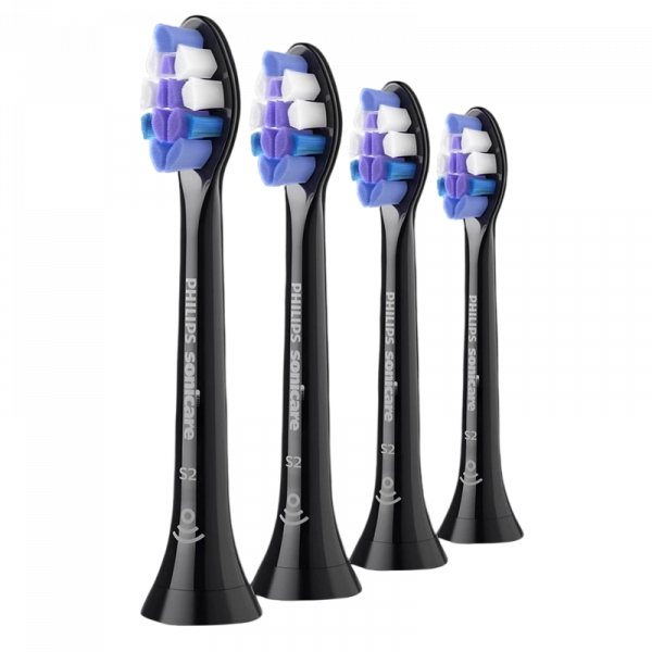 Насадка для электрической зубной щетки Philips HX6054/88 Чёрный - Для взрослых | Экстра-мягкая | Вытянутая