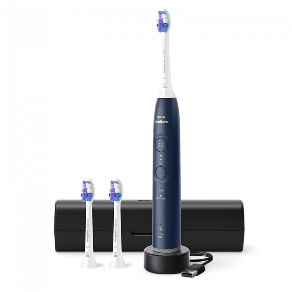 Электрическая зубная щетка Philips HX7403/01 Синяя полночь - Для взрослых | Экстра-мягкая | Вытянутая