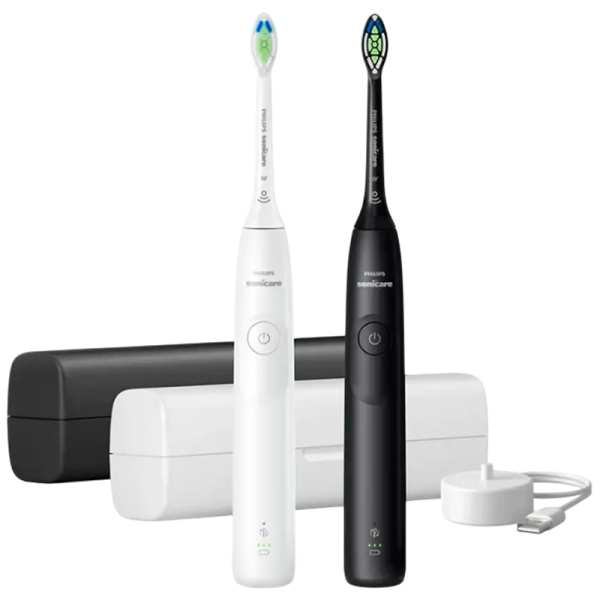 Periuță de dinți electrică Philips HX7109/01 Alb | Negru - Pentru adulți | Medie | Oval Periuță de dinți electrică Philips HX7109/01 Alb | Negru - Pentru adulți | Medie | Oval