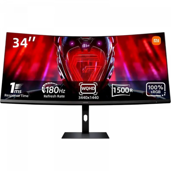 Игровой монитор Xiaomi G34WQi - VA | 3440x1440 | 180 Гц | 34 ppi | 1 мс