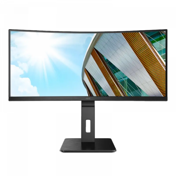Monitor AOC CU34P2A Negru - 34" | VA | 3440x1440 | 100 Hz | 109 ppi | 1 ms