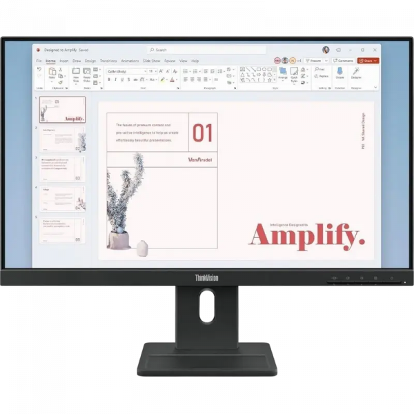 Монитор Lenovo ThinkVision E24-40 Чёрный - 23.8" | IPS | 1920x1080 | 100 Гц | 92 ppi | 4 мс
